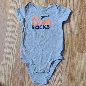 12M My Auntie Rocks Onesie